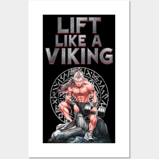 Lift Like a Viking: Conquer Your Workouts with Norse Might Posters and Art